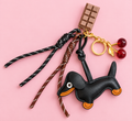 Cute Dachshund Bag Charm & Keychain – Cherry & Chocolate